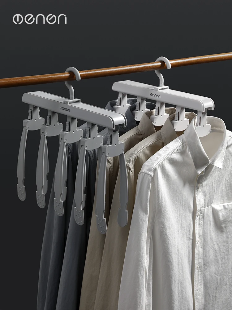 

Многофункциональная вешалка для одежды, вешалка для хранения одежды без следов, крючок для поддержки одежды, Студенческая складная вешалка...