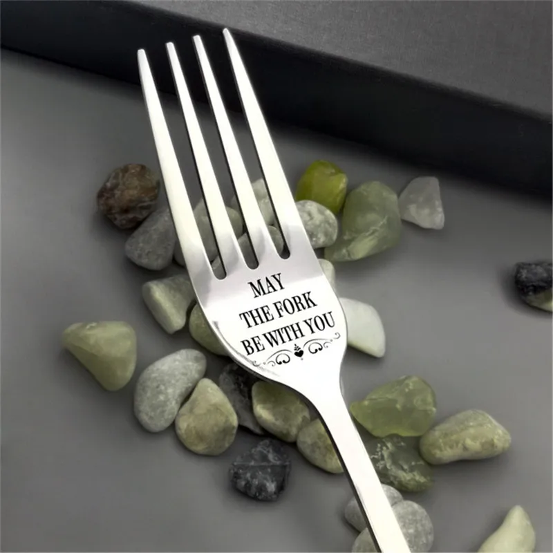 

Valentines Day Gift Anniversary Gift for Boyfriend Stainless Steel Spoon Fork I LOVE YOU Handsome Beautiful Girlfriend Present