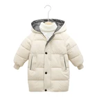 Пальто для девочек на осень-зиму однотонные женские модные зимние теплые сапоги для детей куртка для маленьких девочек, повседневный плащ с капюшоном; Костюм на Рождество; Возраст 4-10 лет одежда для детей