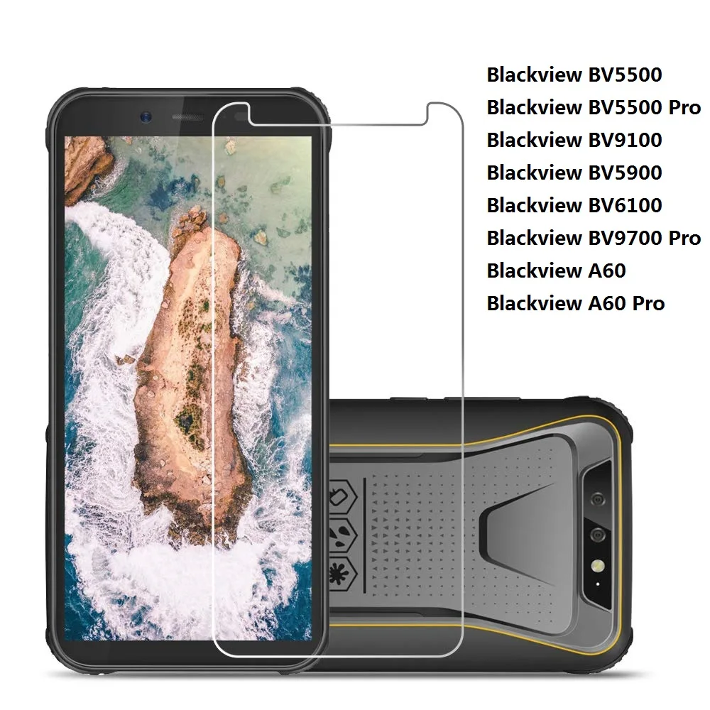 Защитное стекло для экрана Blackview BV9100 BV5900 BV6100 BV9700 Pro закаленное BV5500 A60 Pro|Защитные