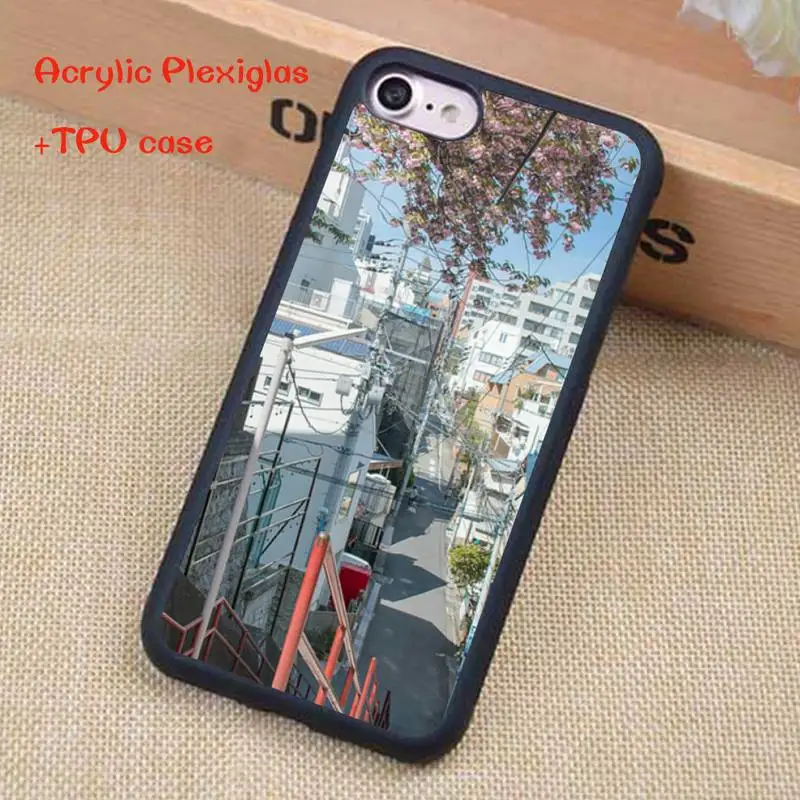 

City Streert Phone Case For iphone 12 pro max case 11 Pro MAX X XR XS SE 2020 6S 7 8 Plus Acrylic Plexiglass TPU