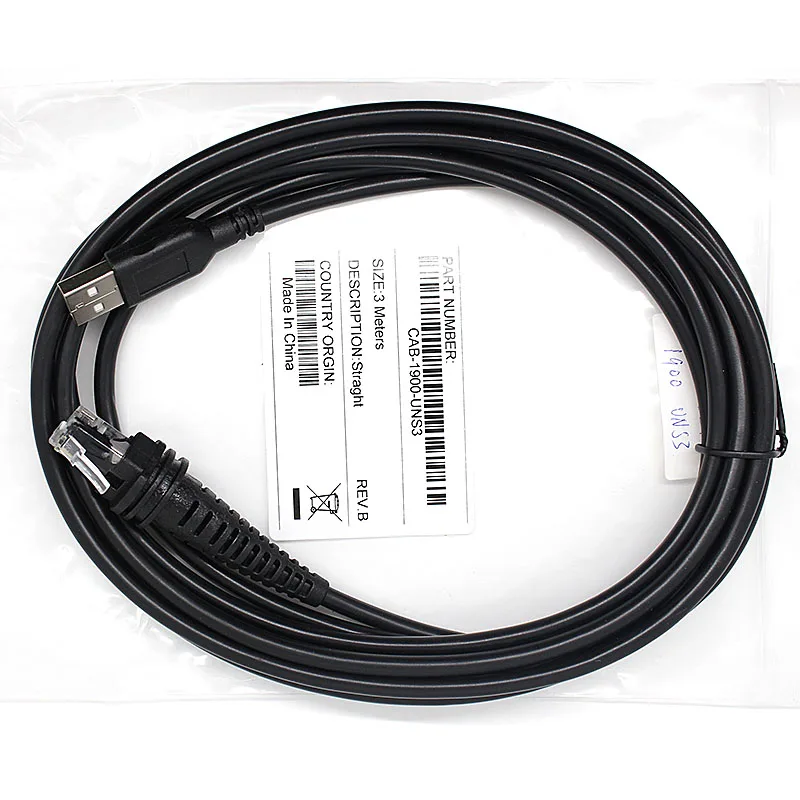 5pcs New 3M Usb Cable 1900g Scanner For Honeywell 1200g 1202g 1250g 1300g 1450 1900g 1900h 1902 1910 Barcode Scanner Reader