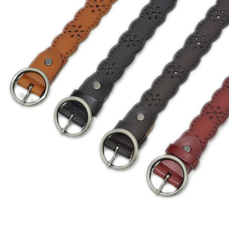 

New Design Hollow Out Women Belts Hot Women Brand Belts,Fashion Casual Belt Cow Genuine Leather Belt For Women Without Drilling