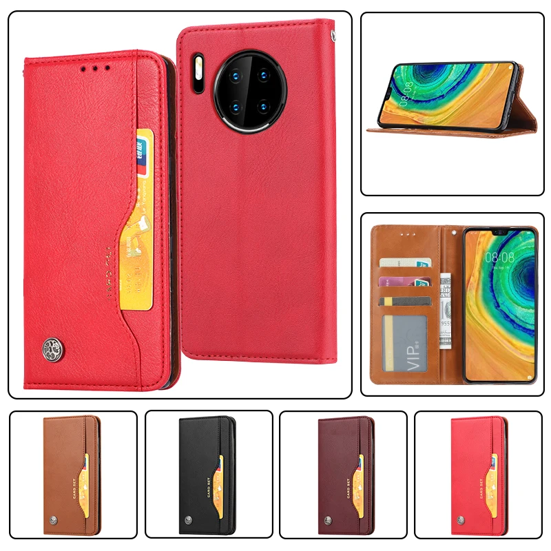 

Fashion Flip Leather Phone Case For HuaWei P20 P30 P40 Mate 10 20 30 P Smart Z Pro Plus Lite Card Slot Wallet Shockproof Cover