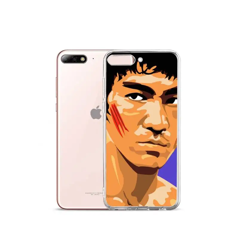 

Bruce Lee China Kung Fu Phone Case Transparent for iPhone Samsung A S 11 12 6 7 8 9 10 20 Pro X XS Max XR Plus lite