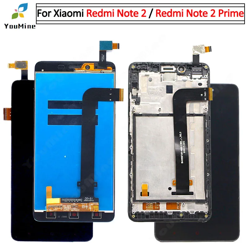 ЖК-дисплей с дигитайзером сенсорного экрана в сборе для Xiaomi Redmi note 2 Prime бесплатная