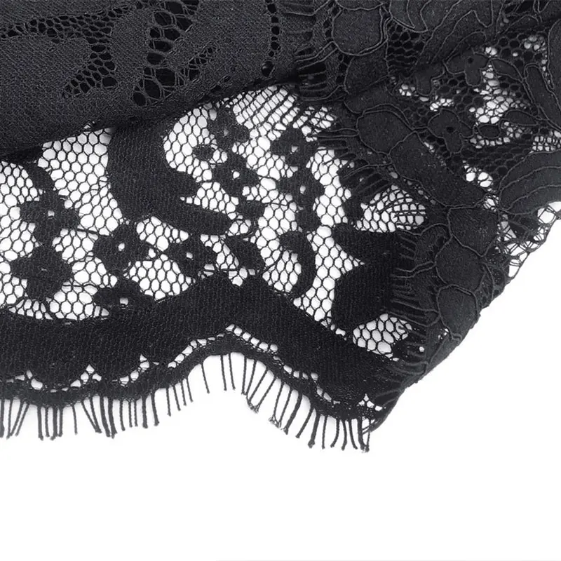 Черная кружевная юбка Женская облегающая из искусственной кожи с высокой талией
