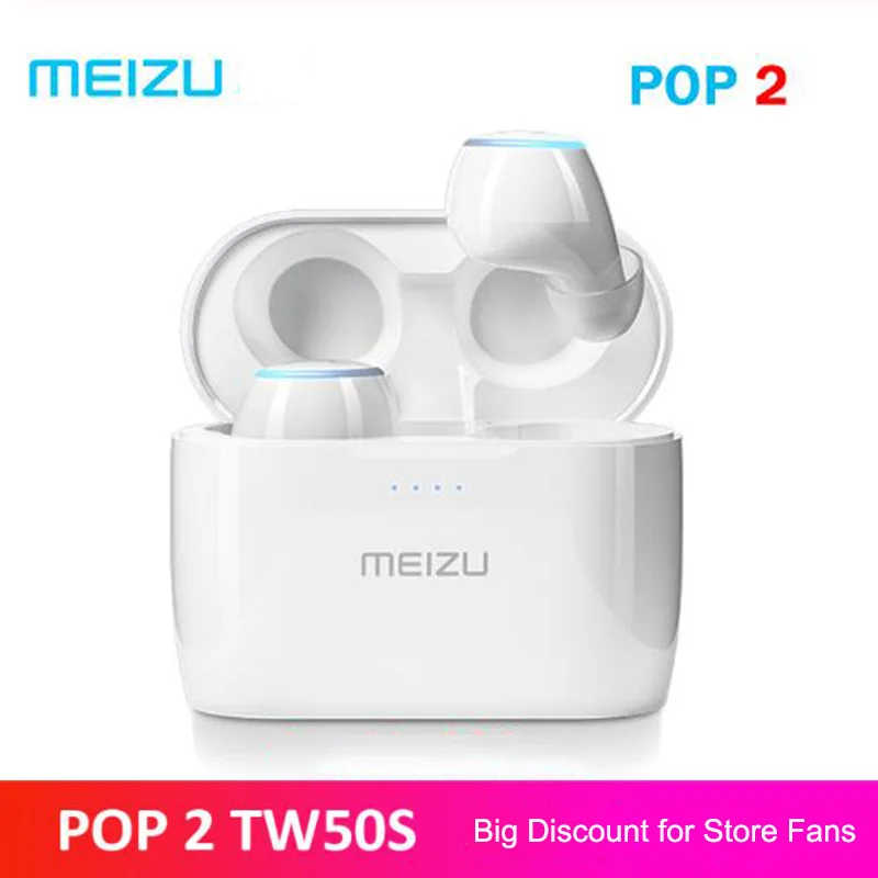 Глобальная версия Meizu POP 2 TW50S, беспроводные наушники Meizu POP2, Bluetooth 5,0, мини наушники-вкладыши, водонепроницаемые, с беспроводной зарядкой