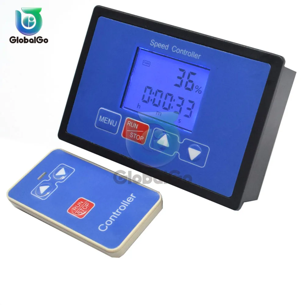 ЖК-дисплей Smart Digital Дисплей 0 ~ 100% Тахометр Регулируемый 30A ШИМ контроллер скорости