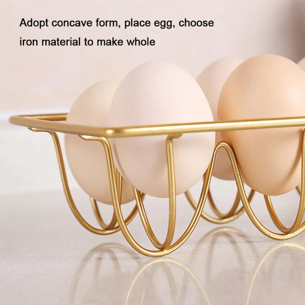 

Kitchen Restaurant Fridge Eggs Holder Display Storage Rack Iron Stand Organizer