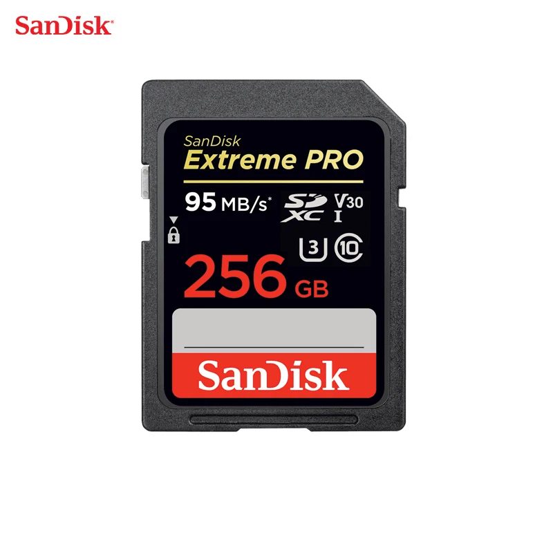 SanDisk Extreme PRO SDHC sd-карта 256 Гб карта памяти C10 U3 до 95 Мб/с для видеокамеры и компьютера