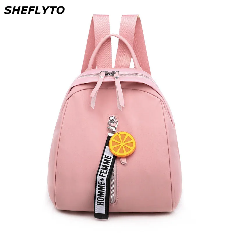 

Водонепроницаемые рюкзаки из ткани «Оксфорд» для женщин, однотонные школьные ранцы с рисунком для девочек-подростков, модные желтые женски...