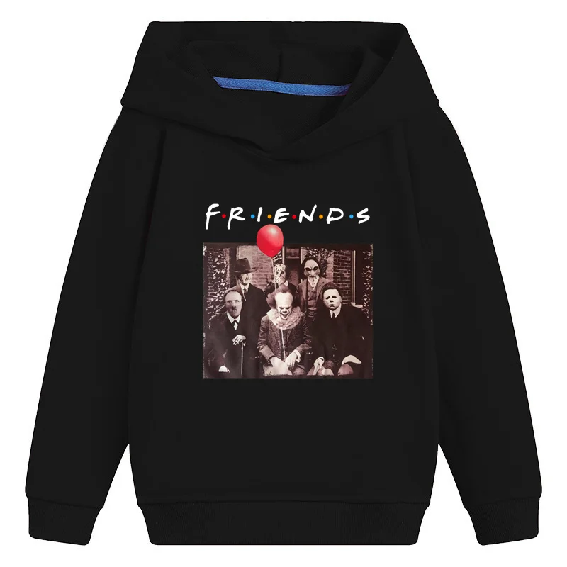 

Horror Killer Michael Myers Jason Cartoon Kids Hooded Hoodies Girls Clothes Funny Children Sweatshirts Baby Pullover Tops,KMT016
