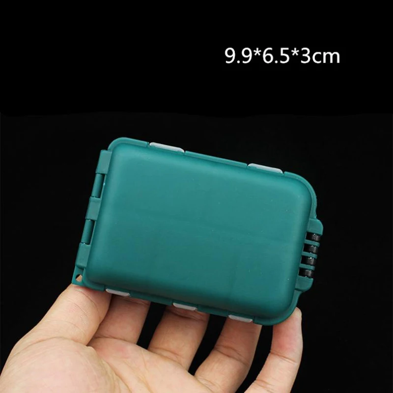 

Waterproof Hooks Travel Tackle Box ABS plastic Accessories Lure Bait Organizer Container Pocket size