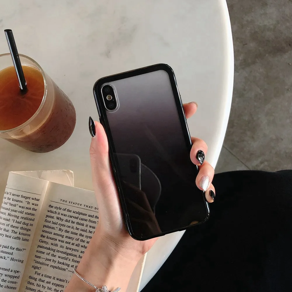 FLOVEME роскошные мягкие чехлы для iPhone 7 plus 8 6 6s X XS max XR Plus 6S чехол градиентный