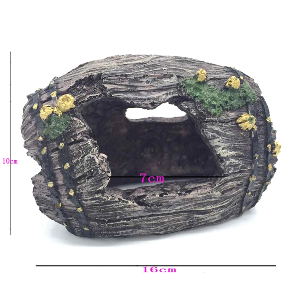 broken barrel Украшение для аквариума, полый динозавр, смола, Череп, аквариум, кость, орнамент, пейзаж, пасхальный камень, разбитая бочка, руины пирата, Boate - Цвет: broken barrel