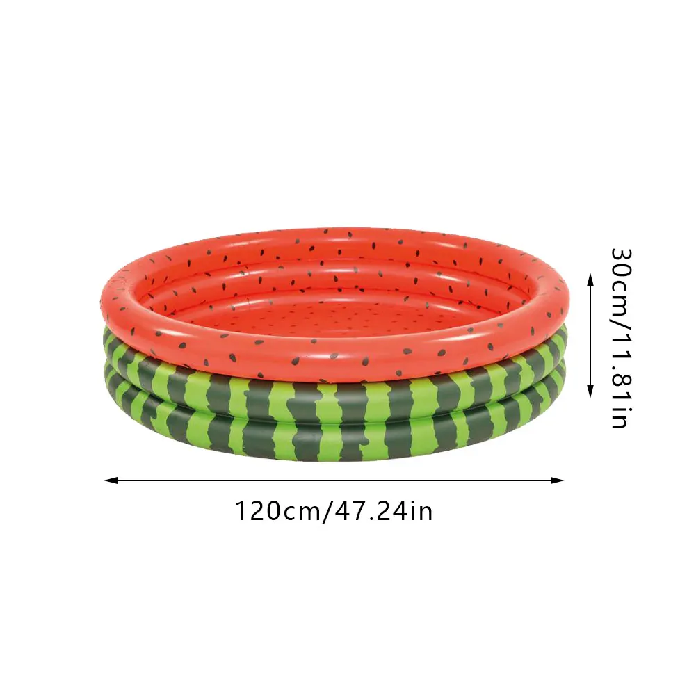 

47inch Inflatable Swimming Pool Watermelon Pool Float For Adult Kids PVC Swimming Mattress Rubber Ring Swimming Pool Water Seat