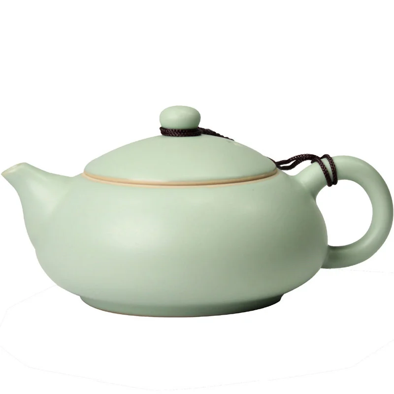 

Ceramic Teapot Porcelain Kettle-Tea Vintage Ware Kung-Fu High-End Ru Glaze of Gracked