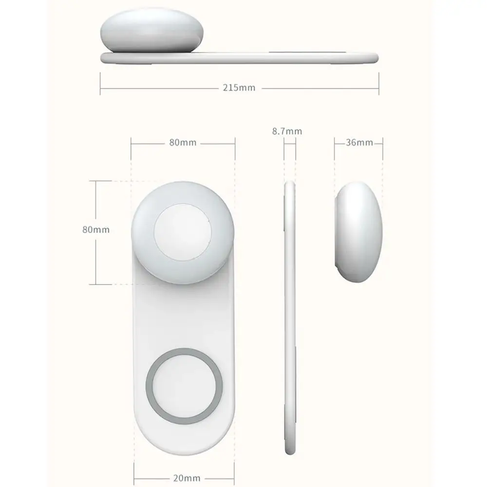

Wireless Charger LED Bedside Lamp Hanging USB Fast 10w Charge Night Light Touch Dimming Magnetic Eye Protection Table Lamp