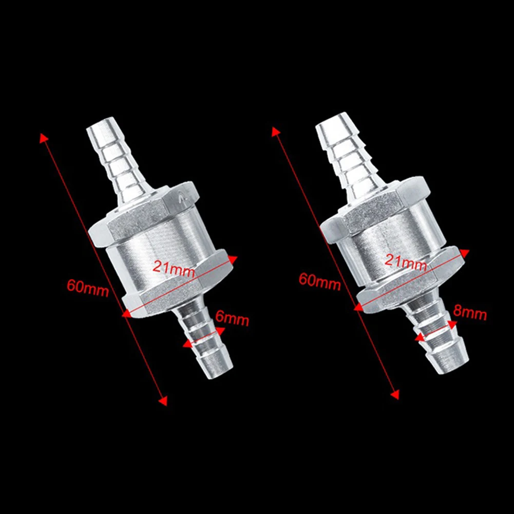 Обратный клапан односторонний 6 мм/8 мм для топлива воздуха водопровода шланга