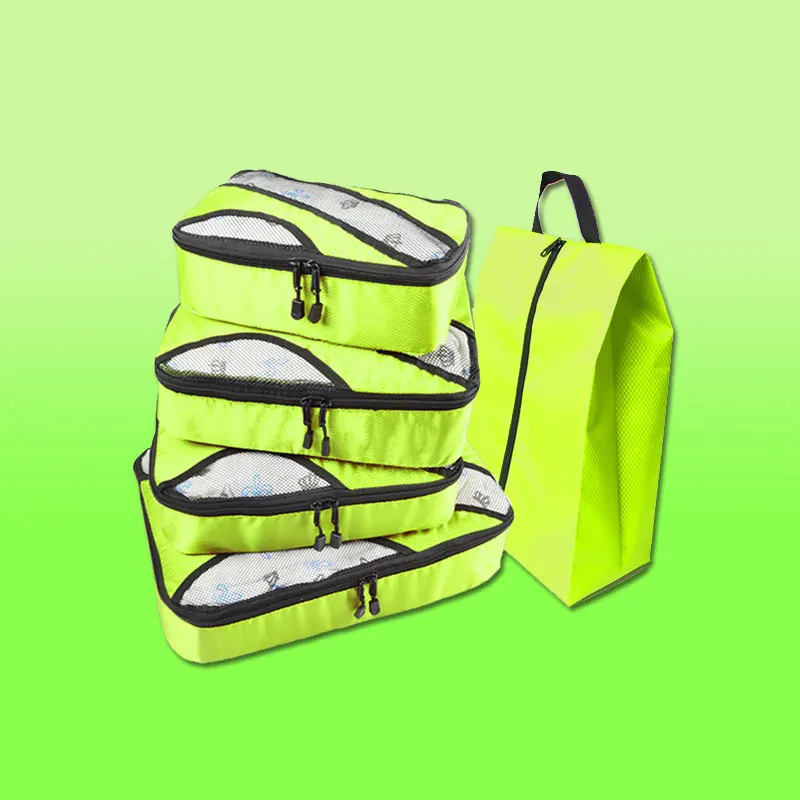 Нейлоновая упаковка органайзер для багажа/водонепроницаемая/двойная молния