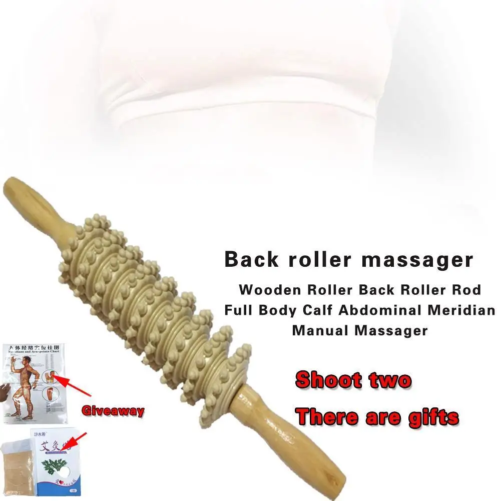 

Wooden Exercise Roller Sport Injury Body Leg Trigger Care Sticks Point Muscle Health Massager Roller W5I1
