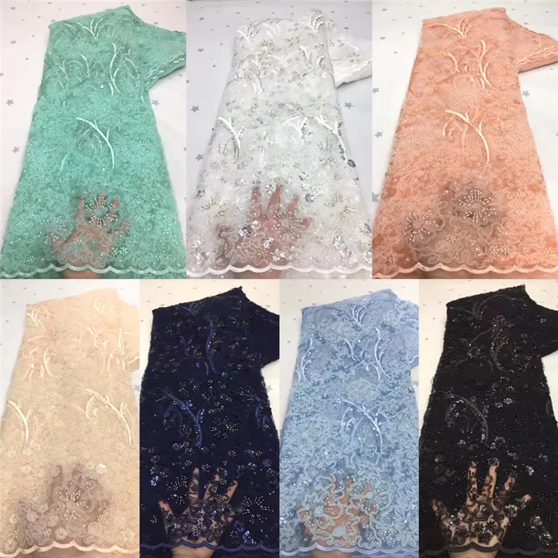 2021 Новое поступление бусы кружевная ткань ручной работы французское свадебное