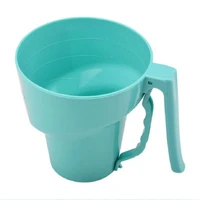 funnel shaped large capacity flour sieve fine powder sieve icing sugar manual cup kitchen baking pastry baking tools