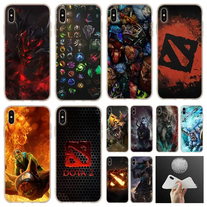 Для iphone 11Pro dota 2 логотип мягкий силиконовый чехол для телефона iPhone 11 Pro 7 8 Plus XR XS Max 4 5
