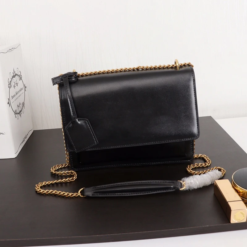 New Fashion Luxury Leather Chain design Female Bag Retro Messenger Handbag Shoulder For Women without box | Багаж и сумки