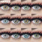 Цветные контактные линзы AMARA, 2 шт., серия драгоценных камней, мягкие контактные линзы, линзы для макияжа, цветные контактные линзы, косметика для глаз