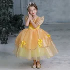 Нарядное платье для маленьких девочек, платье принцессы, нарядная одежда, карнавальное платье для косплея, вечернее платье на Хэллоуин для маленьких девочек 4-10 лет