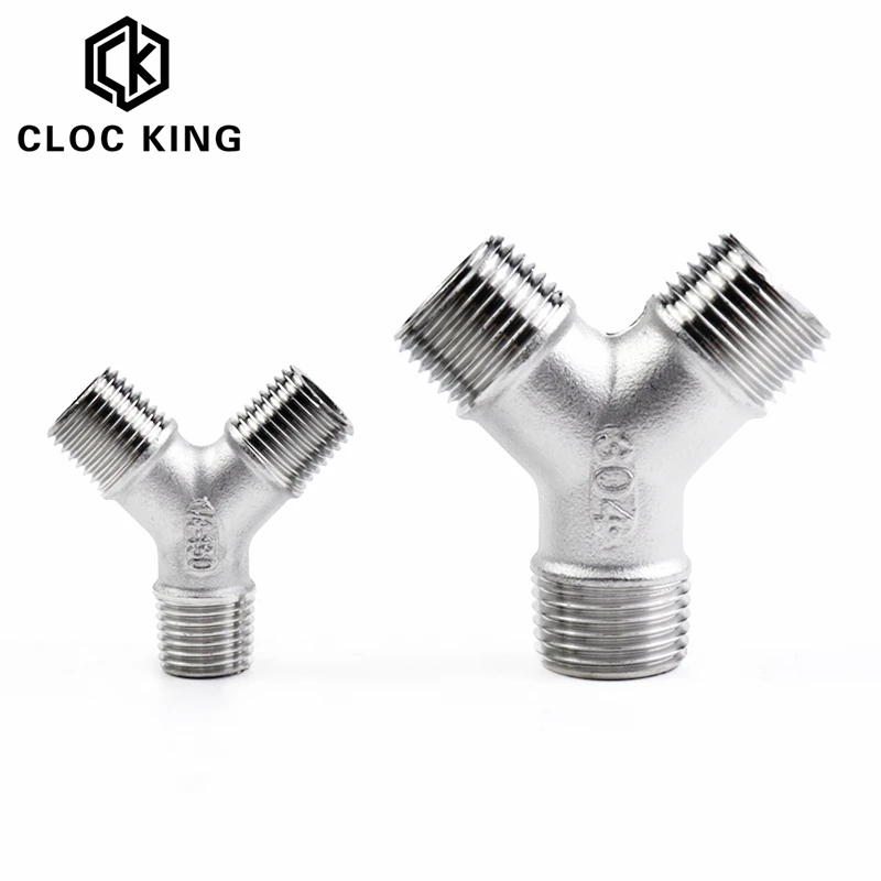 1/4 &quot3/8&quot 1/2 &quot3/4&quot 1 &quotBSPT Мужской Y Форма 3 способа разъем переходник Splicer