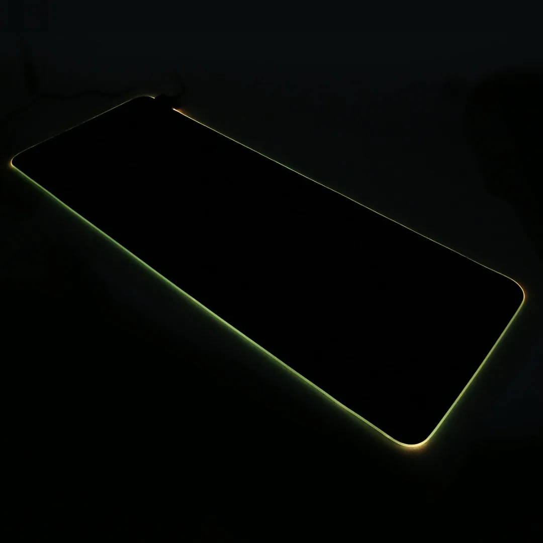 

POHIKS 1pc RGB Colorful LED Lighting Gaming Mouse Mat Luminous Backlit Game Keyboard Mice Pad For PC Computer Laptop