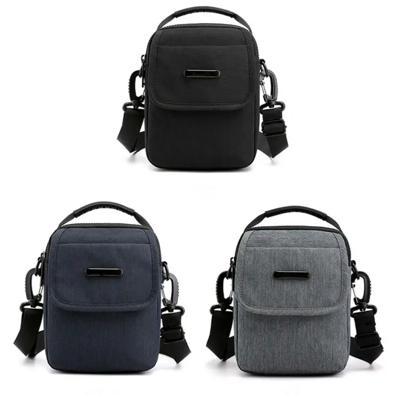 Мужская холщовая Спортивная слинг на одно плечо маленькая квадратная сумка