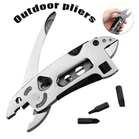 multitool outdoor pliers adjustable wrench pocket knife screwdriver set kit jaw spanner repair survival hand multitool scissors