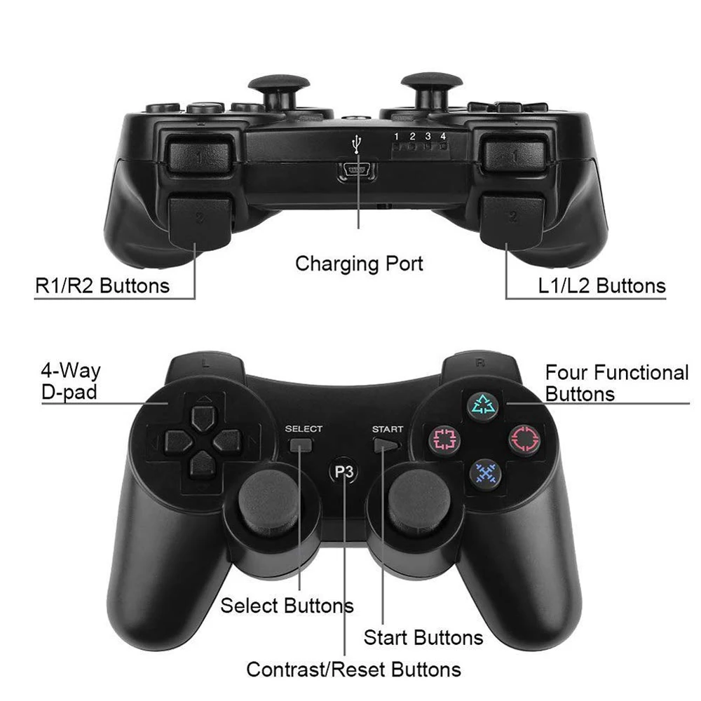 Для SONY PS3 Bluetooth контроллер геймпад Manette для Sony Play Station 3 джойстик беспроводной SIXAXIS