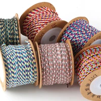 colorful rope for diy necklace diy bracelet bohemian four strand 2mm rope 20m length cotton thread jewelry making supplies