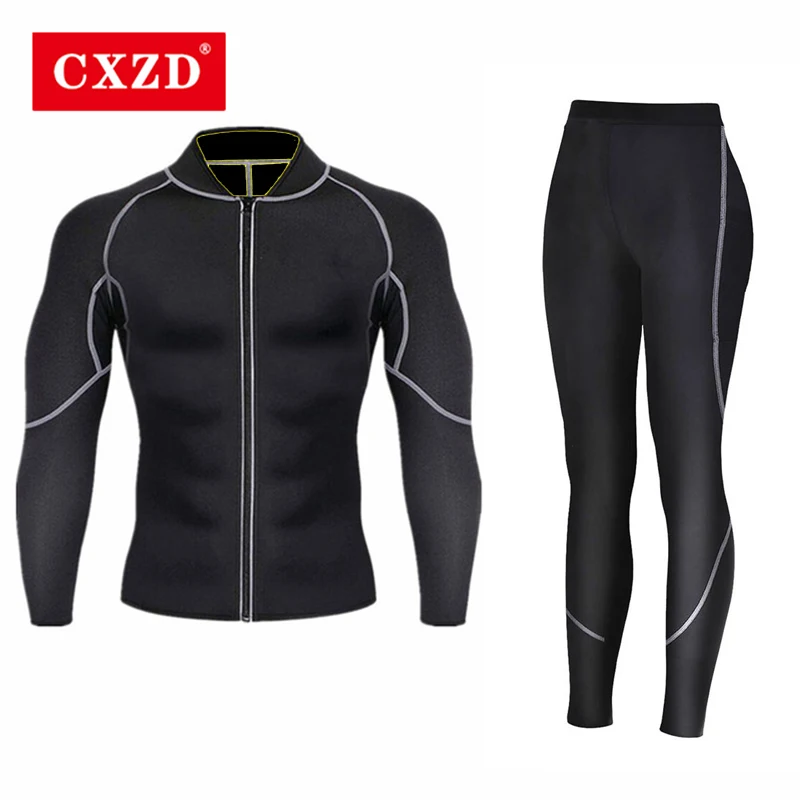 

Женский костюм для фитнеса CXZD, неопреновый костюм для фитнеса, фитнеса, похудения, сауны, с длинными рукавами