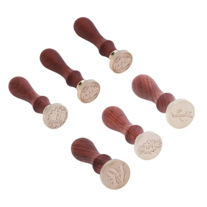 Воск в стиле ретро с деревянной ручкой для запечатывания|Штампики| |
