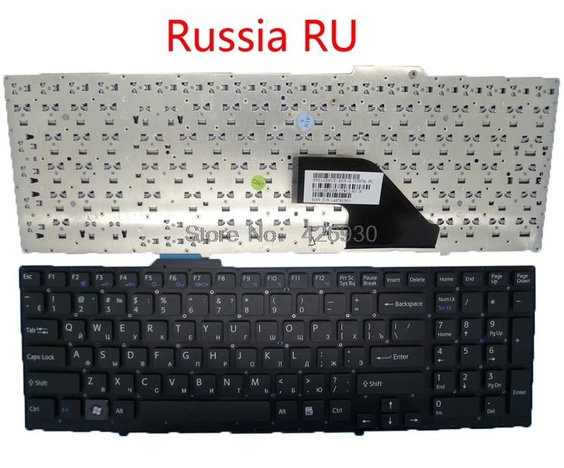 Ноутбук RU TW CA GK BG IT JP клавиатура для SONY VPCF VPCF1 VPCF11 VPCF12 VPCF13 английский, Россия, Канада, Италия, греческий, болгарийский - Цвет: Russia RU
