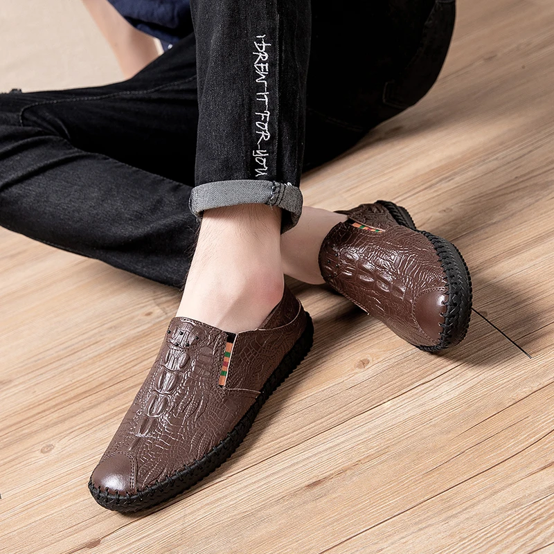 

Zapatos Cuero Men's Shoes Summer For Men Moccasins Scarpa Uomo Genuine Leather Male Shoe Scarpe Eleganti