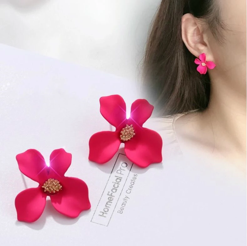 Женская серьга из металлического сплава фиолетовые маленькие серьги гвоздики с