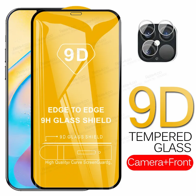 Для iphone 12 mini Glass 9D полное клеевое покрытие закаленное стекло Aifone Aifon Pro Max защита