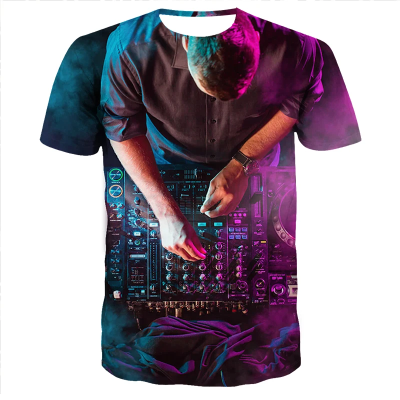 Высокое качество крутая футболка для мужчин и женщин Горячая 3d печать диджей
