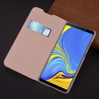 slim wallet case for samsung galaxy a9 2018 a920f a9 star pro a9s phone sleeve bag flip cover with card holder business purse