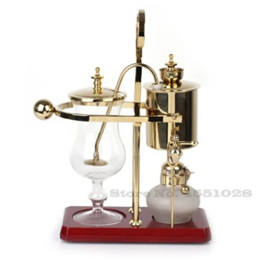 Сифон стеклянный 20% А кастрюля для кофе 4 чашки Бельгийская роскошная королевская