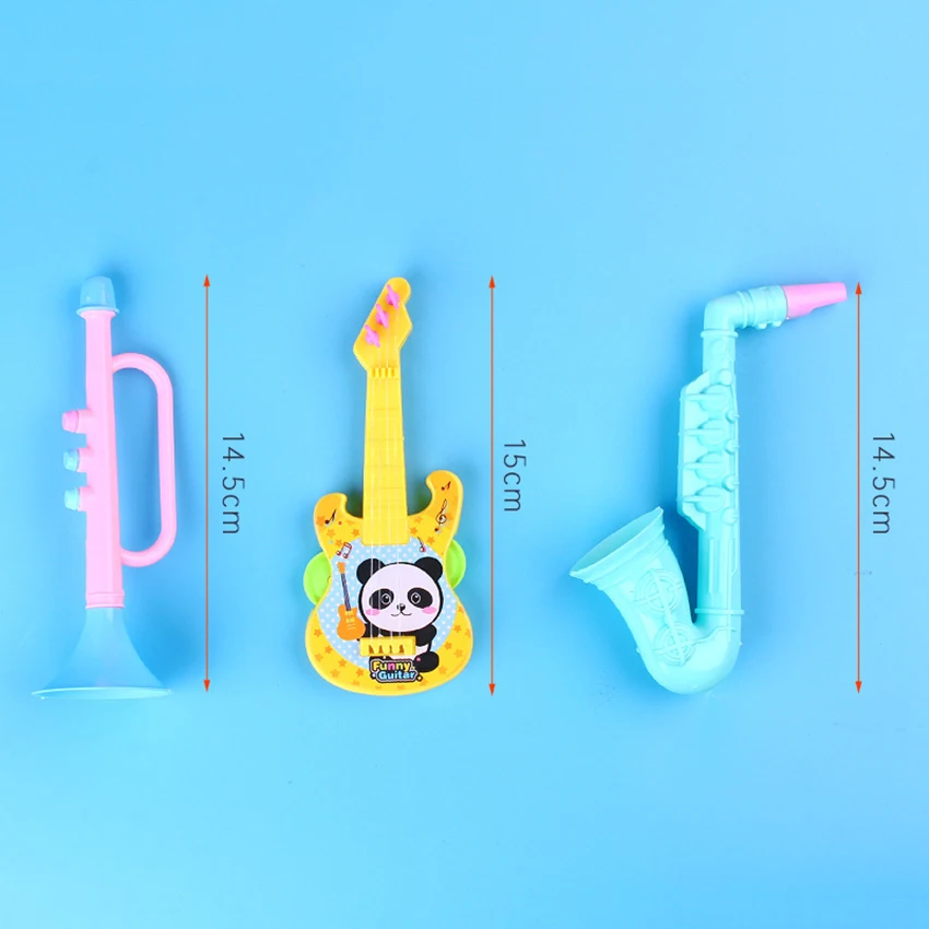 pädagogisches spielzeug mini musical instrument modell für kinder baby musik spielzeug interaktive frühen lernen aids kind gitarre m