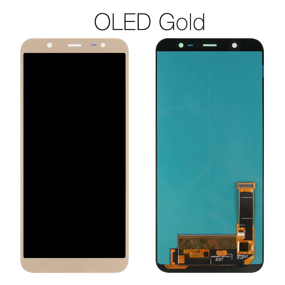 Golden AMOLED 6 дюймов для samsung Galaxy J8 J810 ЖК-дисплей сенсорный экран сенсор дигитайзер для SM-J810M J810F J810Y запасные части - Цвет: Golden