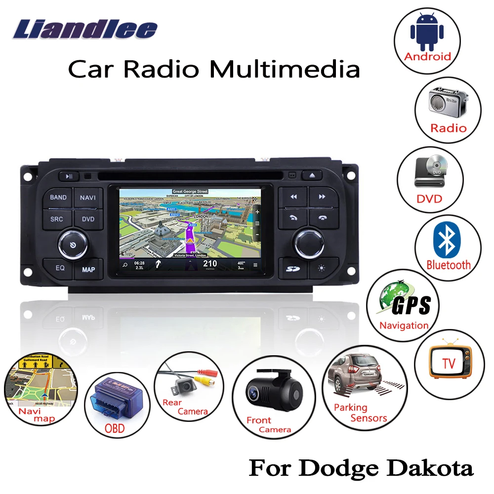 Liandlee для Dodge Dakota 2001 ~ 2004 Android автомобильный Радио CD DVD плеер GPS Navi навигация карты